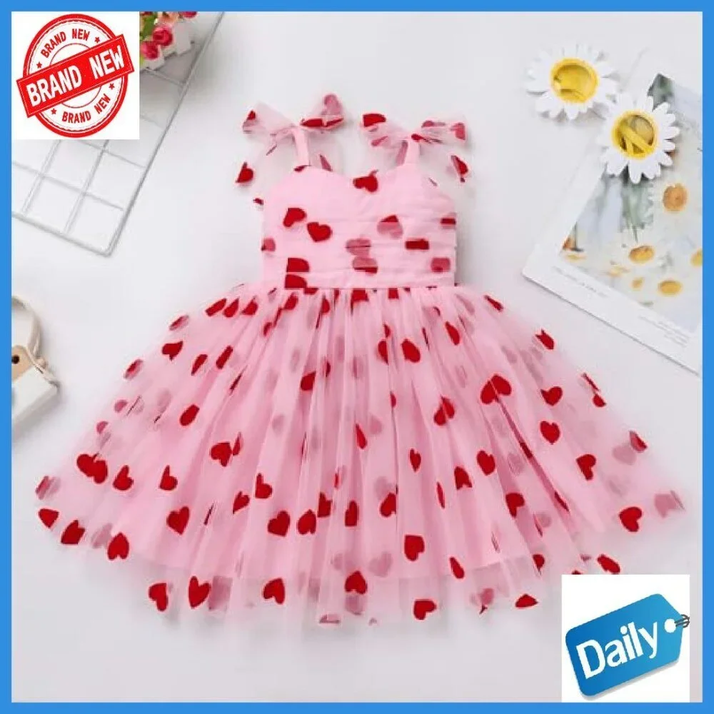 Baby Girls Tutu Dress Sleeveless Sequin Tulle Princess Party Dress